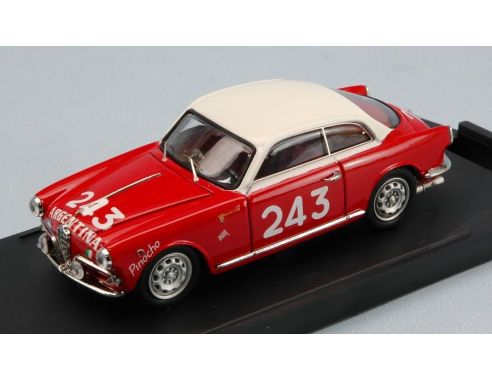 Bang BG7261 ALFA ROMEO GIULIETTA N.243 56th MILLE MIGLIA 1955 CABALEN-GUARDUCCI 1:43 Modellino