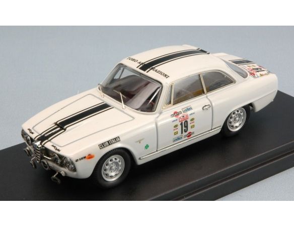 Bang BG7305 ALFA ROMEO 2600 N.19 MONTEC.-SESTRIERE 1987 BUZZONETTI-RONDINELLI 1:43 Modellino