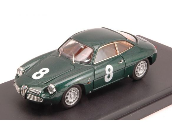 Bang BG7303 ALFA ROMEO GIULIETTA SZ N.8 RETIRED TARGA FLORIO 1961 DI PRIOLO-MAN.1:43 Modellino