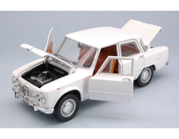 Nostalgie NT014 ALFA ROMEO GIULIA 1600 SUPER 1965 WHITE 1:24 Modellino