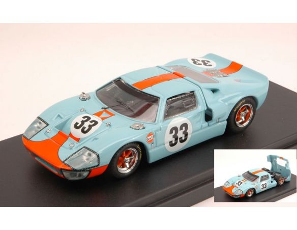 Bang BG7349 FORD GT 40 N.33 WINNER 1000 KM SPA 1968 B.REDMAN-J.ICKX 1:43 Modellino