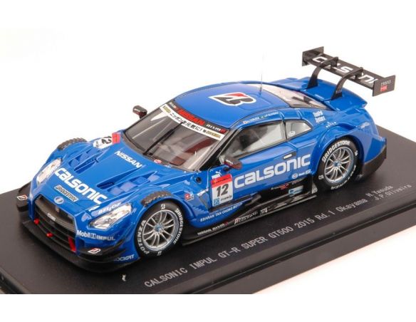 Ebbro EB45261 NISSAN GT-R N.12 7th OKAYAMA 2015 SUPER GT500 YASUDA-OLIVEIRA 1:43 Modellino