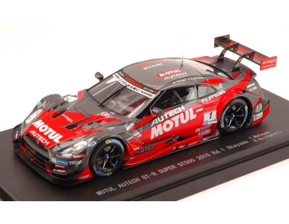 Ebbro EB45260 NISSAN GT-R N.1 13th OKAYAMA 2015 SUPER GT500 MATSUDA-QUINTARELLI 1:43 Modellino