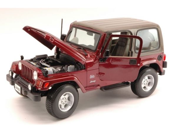Maisto MI31662AM JEEP WRANGLER SAHARA 2007 AMARANT METALLIC 1:18 Modellino
