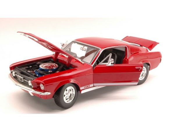 Maisto MI31166R FORD MUSTANG GTA FASTBACK 1867 METALLIC RED 1:18 Modellino