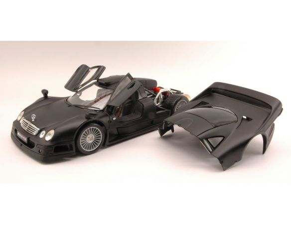 Maisto MI36849BK MERCEDES CLK-GTR STREET VERSION 1997 MATT BLACK  1:18 Modellino