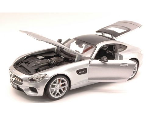 Maisto MI36204S MERCEDES AMG GT 2014 SILVER 1:18 Modellino