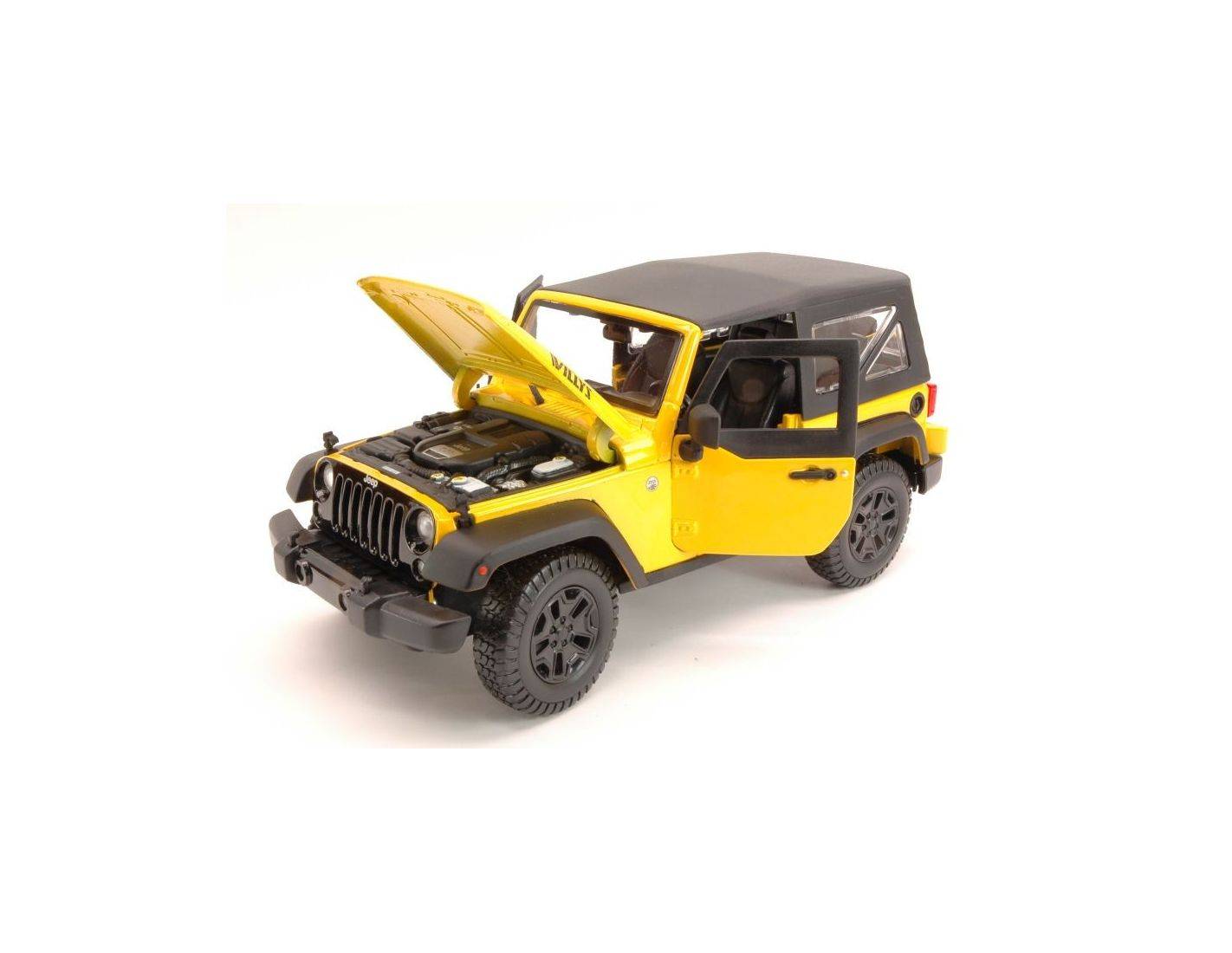 Maisto MI31676Y JEEP WRANGLER 2014 YELLOW 1:18 Modellino