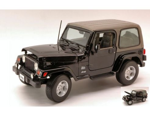 Maisto MI31662BK JEEP WRANGLER SAHARA 2007 BLACK 1:18 Modellino