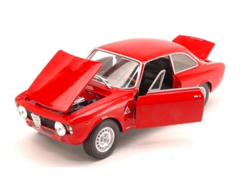 Nostalgie NT043 ALFA ROMEO GIULIA SPRINT 1600 GTA CORSA 1965 RED 1:24 Modellino