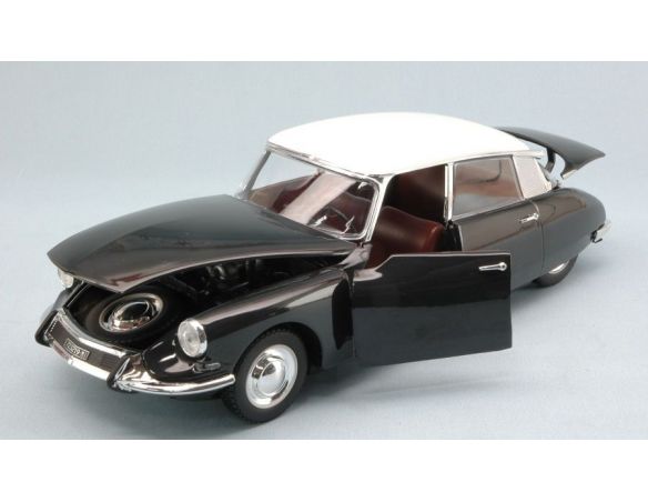 Nostalgie NT004 CITROEN DS 19 1963 BLACK W/WHITE ROOF 1:24 Modellino