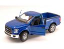 Welly WE4063BL FORD F-150 REGULAR CAB PICK UP 2015 METALLIC BLUE 1:24 Modellino