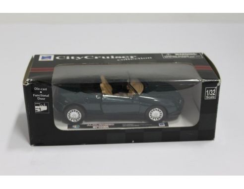New Ray City Cruiser ALFA ROMEO SPIDER GREEN 1:32 Modellino Scatola rovinata