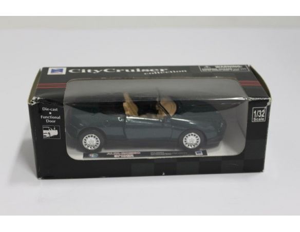 New Ray City Cruiser ALFA ROMEO SPIDER GREEN 1:32 Modellino Scatola rovinata
