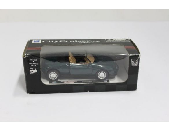 New Ray City Cruiser ALFA ROMEO SPIDER GREEN 1:32 Modellino Scatola rovinata