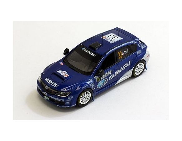 J-Collection JC195 SUBARU IMPREZA N.33 10th ACROPOLIS RALLY 2009 T.ARAI-G.MC NEALL 1:43 Modellino