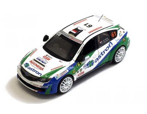 J-Collection JC194 SUBARU IMPREZA WRX N.61 22th RALLY DE FRANCE 2012 SUNGKAR-BECKWITH 1:43 Modellino