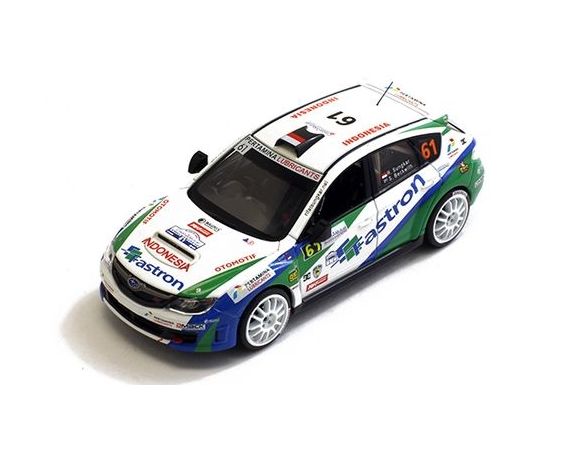 J-Collection JC194 SUBARU IMPREZA WRX N.61 22th RALLY DE FRANCE 2012 SUNGKAR-BECKWITH 1:43 Modellino