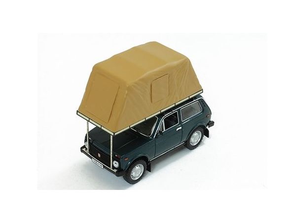 IST Models IST296 LADA NIVA 1981 GREEN WITH ROOF TENT 1:43 Modellino