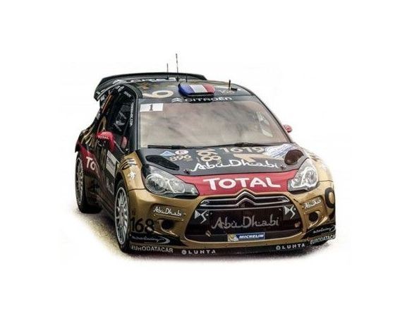 Norev NV181549 CITROEN DS 3 WRC N.1 ACCIDENT RALLY DE FRANCE 2013 LOEB-ELENA 1:18 Modellino