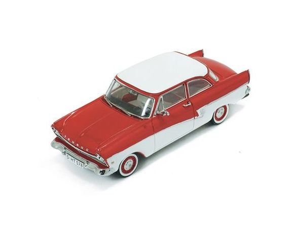 PremiumX PRD387 FORD TAUNUS 17M 1957 RED/WHITE 1:43 Modellino
