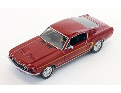 PremiumX PRD369 FORD MUSTANG GT-390 FASTBACK 1968 METALLIC BORDEAUX 1:43 Modellino