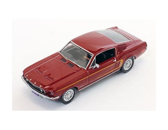 PremiumX PRD369 FORD MUSTANG GT-390 FASTBACK 1968 METALLIC BORDEAUX 1:43 Modellino