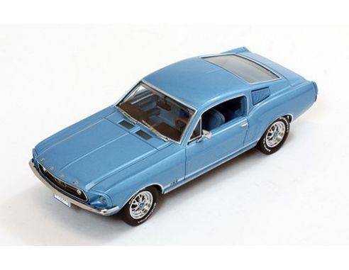 PremiumX PRD367 FORD MUSTANG GT FASTBACK 1967 METALLIC LIGHT BLUE 1:43 Modellino