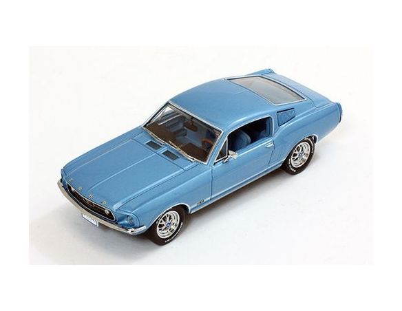 PremiumX PRD367 FORD MUSTANG GT FASTBACK 1967 METALLIC LIGHT BLUE 1:43 Modellino