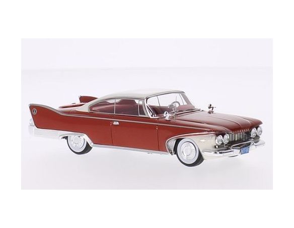 Neo Scale Models NEO44690 PLYMOUTH FURY 2-DOOR HARDTOP COUPE' RED/WHITE 1:43 Modellino