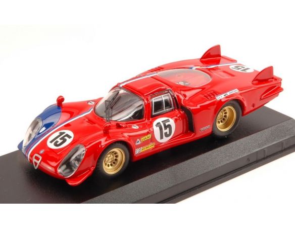 Best Model BT9612 ALFA ROMEO 33.2 LM N.15 LM TEST 1969 PILETTE-SLOTEMAKER 1:43 Modellino