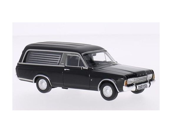 Neo Scale Models NEO45265 FORD TAUNUS P7 PULLMANN BLACK FUNERAL VEHICLE 1:43 Modellino