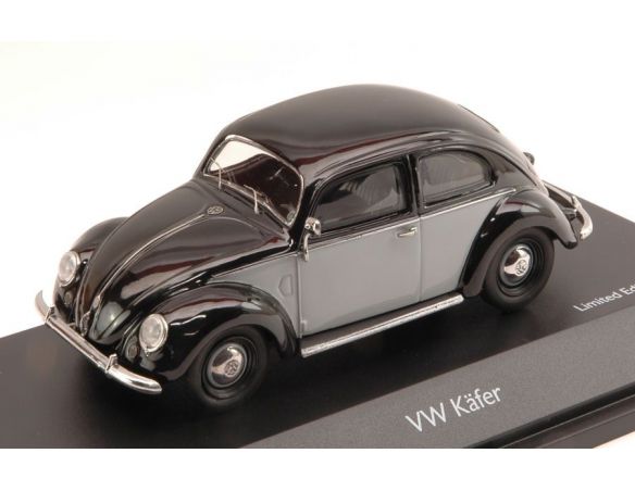 Schuco SH3877 VW KAFER 1951 GREY/BLACK 1:43 Modellino