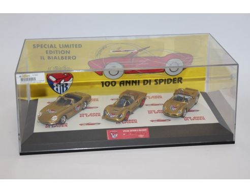 Club Bialbero 192 SPIDER GOLD 3 FERRARI 275GTB/D246SP/D206S 100ANNI Modellino