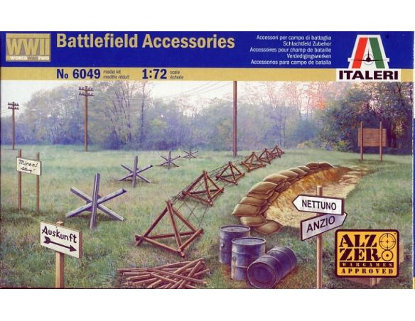 Italeri IT6049 2nd WAR ACCESSORIES KIT 1:72 Modellino