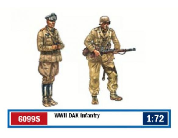 Italeri IT6099 WWII DAK INFANTRY KIT 1:72 Modellino