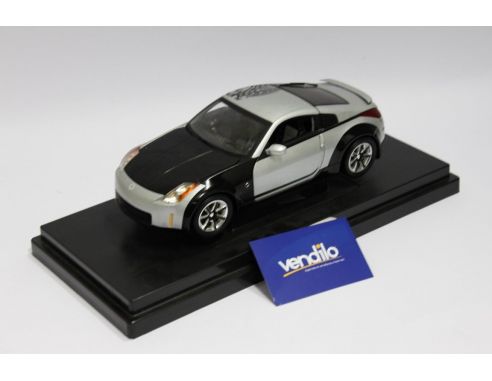 ERTL NISSAN 350Z 2003 SILVER/BLACK 1/18 FAST AND FURIOUS Modellino no confezione