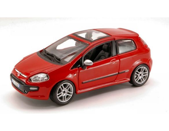 Bburago BU21000R FIAT PUNTO EVO 2009 ROSSA TETTO APRIBILE 1:24 Modellino