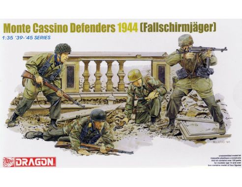 Dragon D6514 MONTECASSINO DEFENDERS 1944 KIT 1:35 Modellino