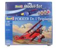 Revell RV64682 FOKKER DR.I TRIPLANE MODEL SET KIT 1:48 Modellino