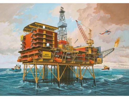 Revell RV08803 PIATTAFORMA OFF-SHORE OILRIG NORTH CORMORANT KIT 1:200 Modellino