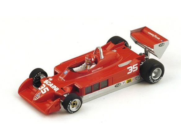 Spark Model S3896 ALFA ROMEO 177 B.GIACOMELLI 1979 N.35 ACCIDENT BELGIAN GP 1:43 Modellino