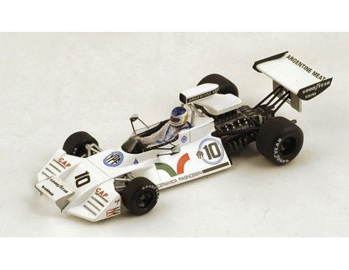 Spark Model S4343 BRABHAM BT42 C.REUTEMANN 1973 N.10 3rd US GP 1:43 Modellino