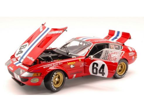 Kyosho KY8165A FERRARI 365 GTB/4 N.64 5th DAYTONA 1977 P.NEWMAN-FORBES-ROB.-MINTER 1:18 Modellino