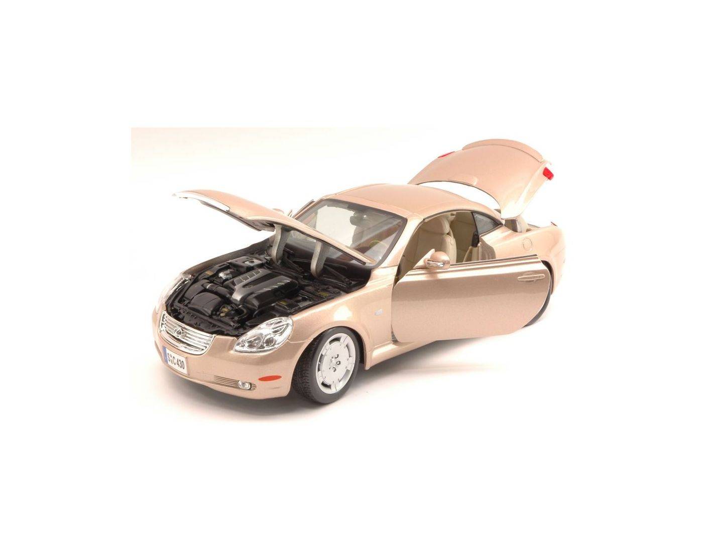 Maisto MI31658G LEXUS SC 430 COUPE 2000 GOLD 1 18 Modellino