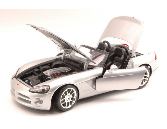 Maisto MI31632S DODGE VIPER SRT/10 2003 SILVER 1:18 Modellino
