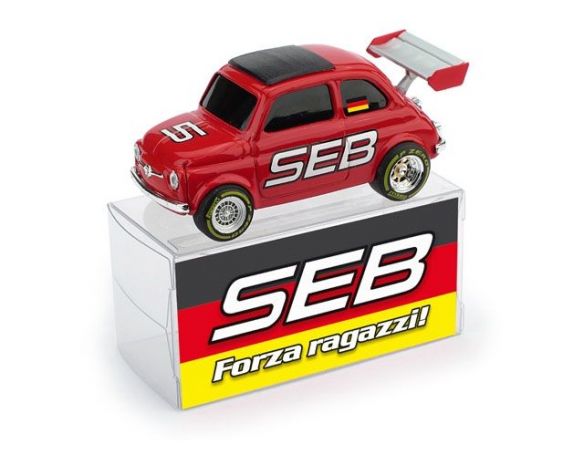 Brumm BMBR051B FIAT 500 SEB FORZA RAGAZZI ED.LIM.250 PCS 1:43 Modellino