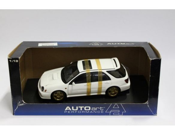 Auto Art 78633 SUBARU NEW AGE IMPREZA WRX 2001 1/18 Modellino scatola rovinata