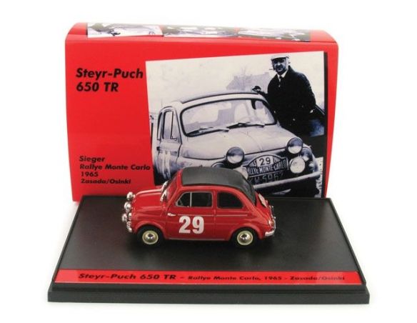 Brumm BMS0824 STEYR PUCH 650 TR N.29 RALLY MONTE CARLO 1965 ZASADA-OSINKI 1:43 Modellino