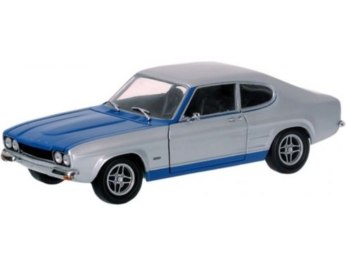 Minichamps 150089072 FORD CAPRI RS 1970 Silver/blu 1:18 Modellino